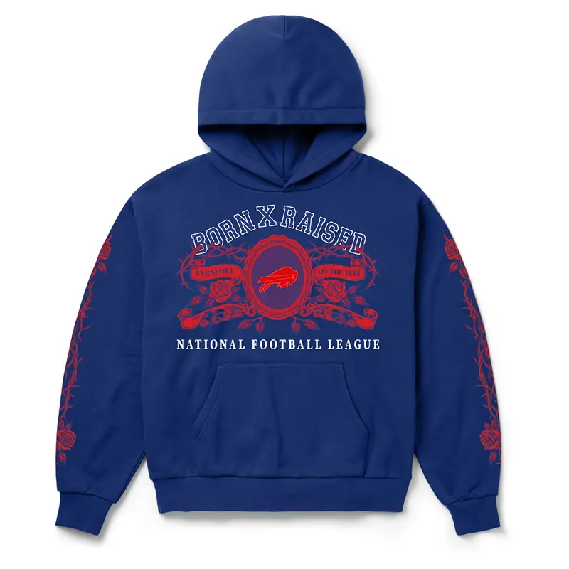 Buffalo Bills Born x Raised Crest Hoodie - Image 2