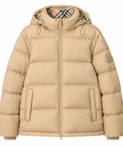 Burberry Beige Puffer Jacket