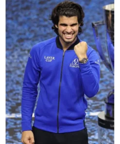 Laver Cup 2026 Carlos Alcaraz Blue Bomber Jacket