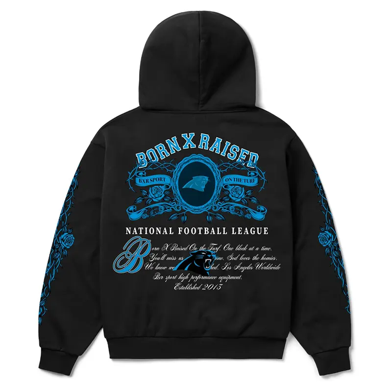 Carolina Panthers Born x Raised Crest Hoodie - Image 3
