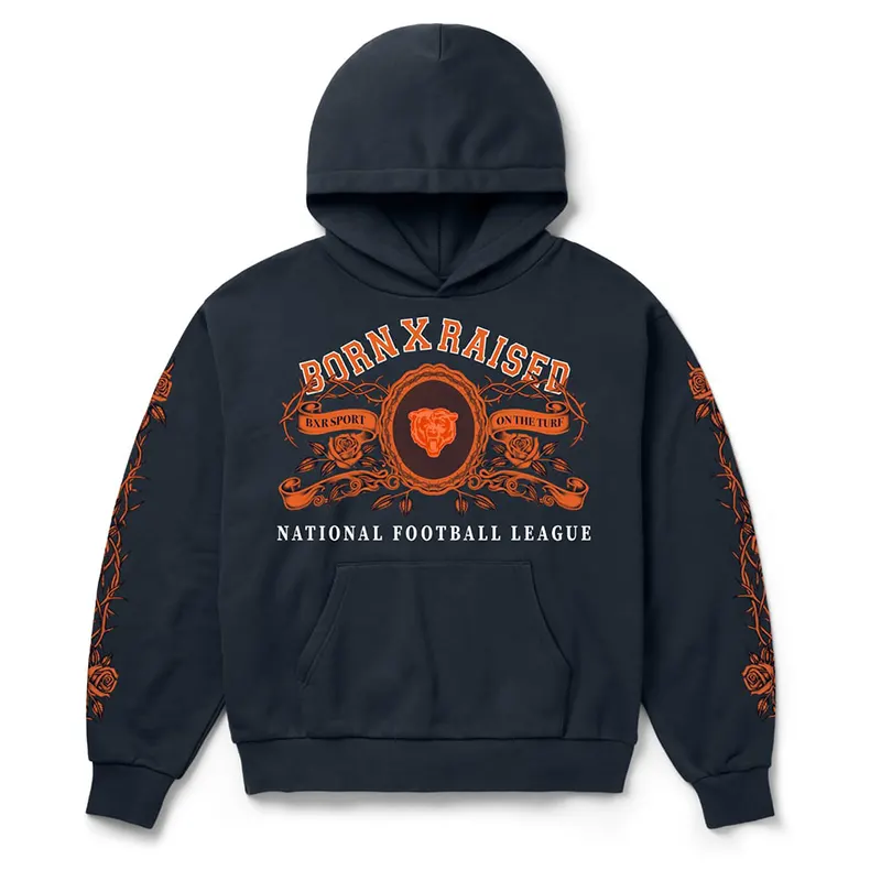 Chicago Bears Born x Raised Crest Hoodie - Image 2