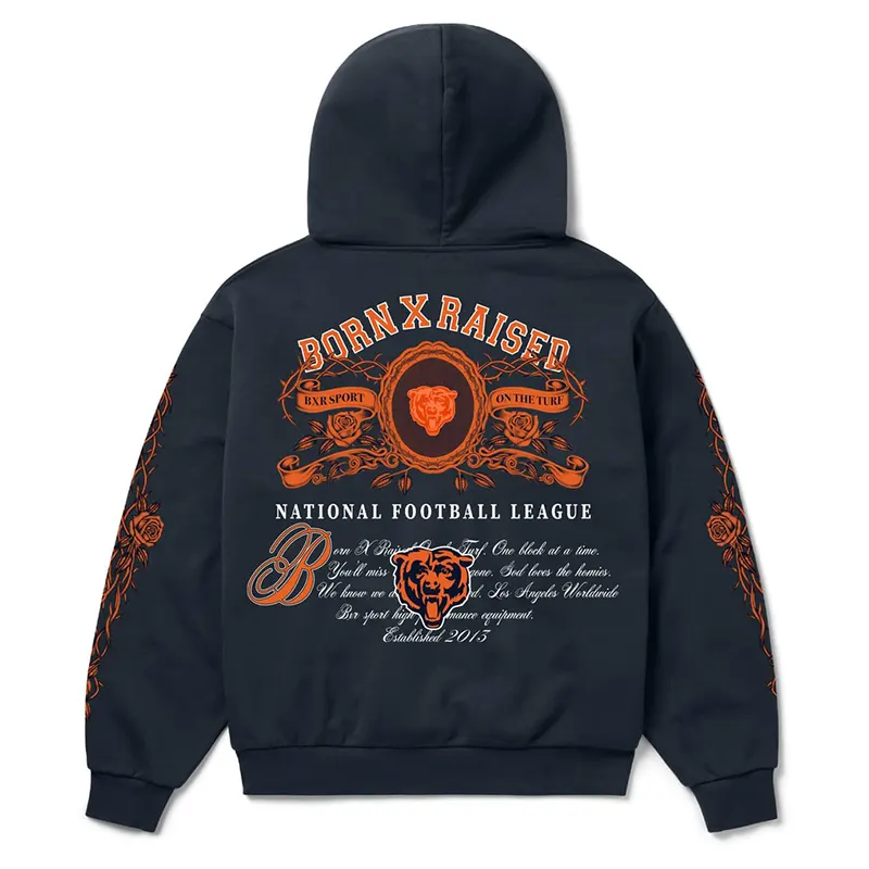 Chicago Bears Born x Raised Crest Hoodie - Image 3