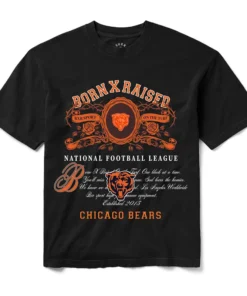 Chicago Bears Born x Raised Unisex Crest T-Shirt