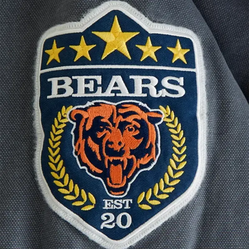 Chicago Bears Hooded Bomber Jacket - Image 3