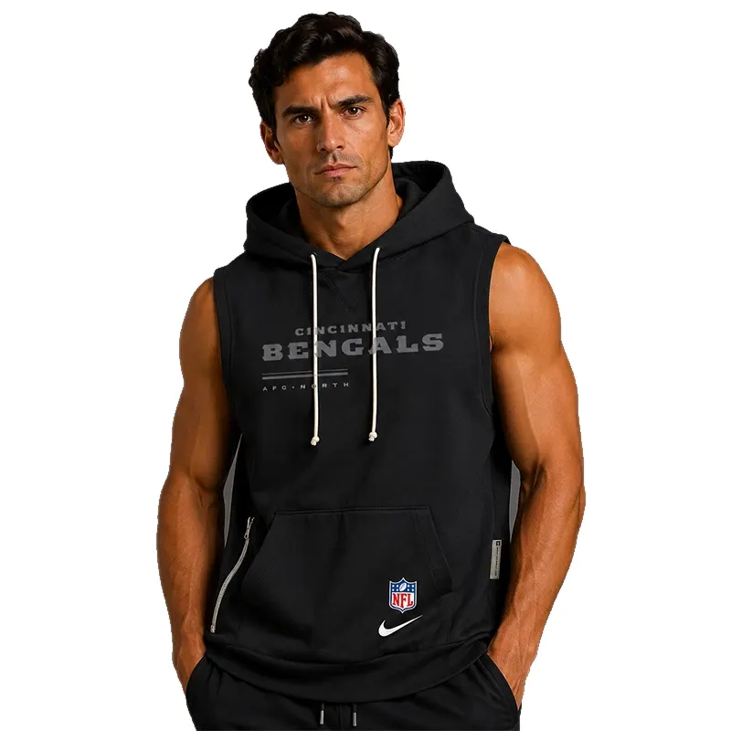 Cincinnati Bengals 2026 Sideline Sleeveless Hoodie - Image 3