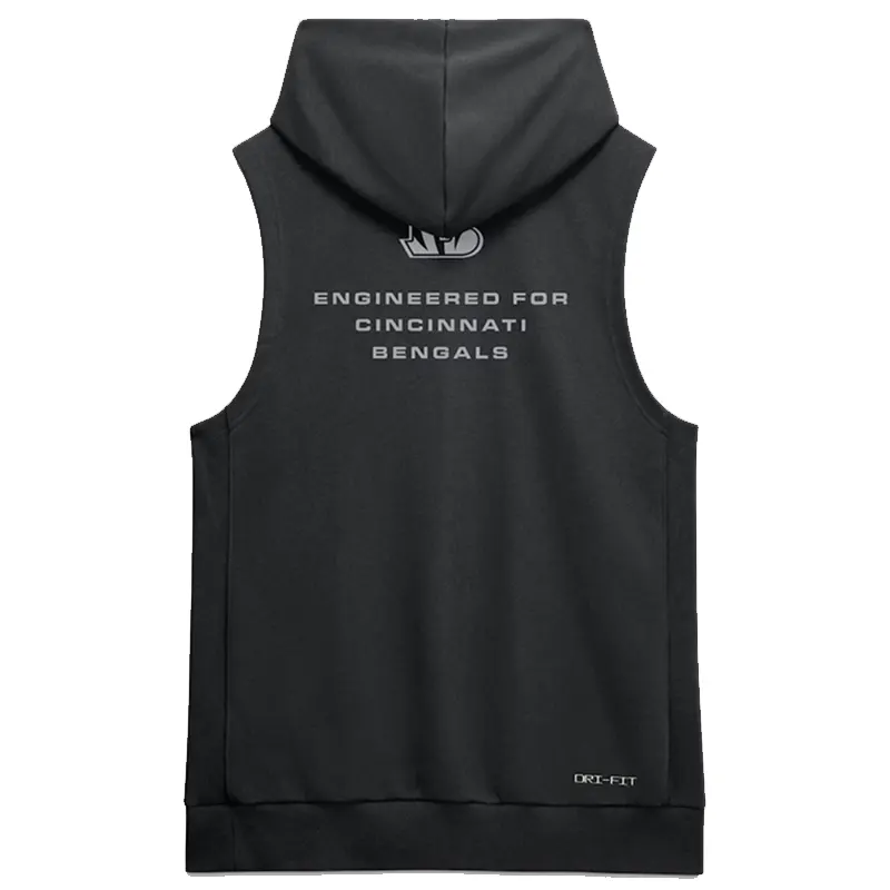 Cincinnati Bengals 2026 Sideline Sleeveless Hoodie - Image 2