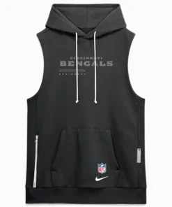 Cincinnati Bengals 2026 Sideline Sleeveless Hoodie
