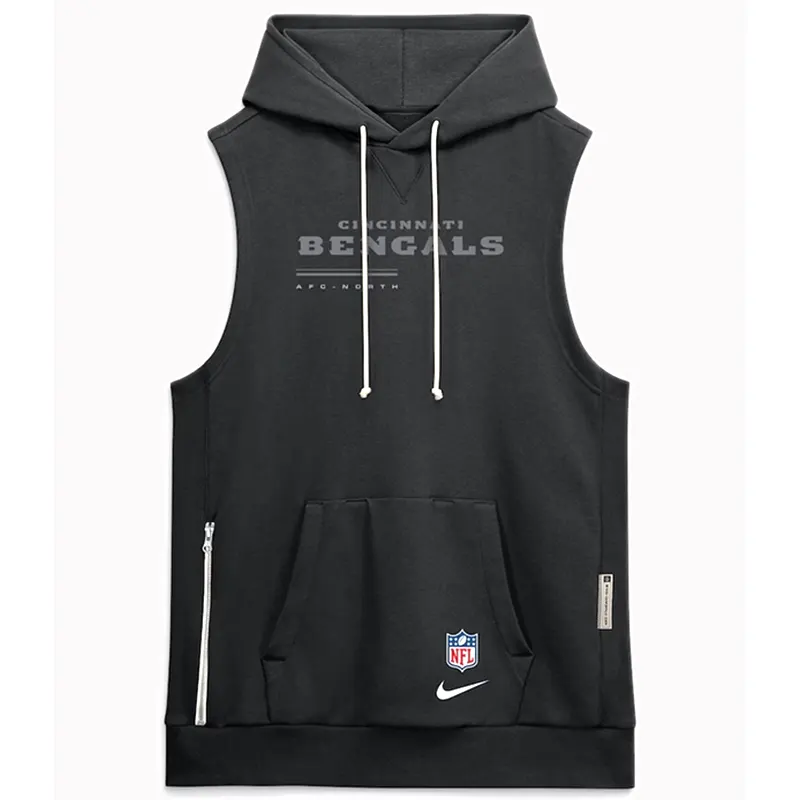 Cincinnati Bengals 2026 Sideline Sleeveless Hoodie