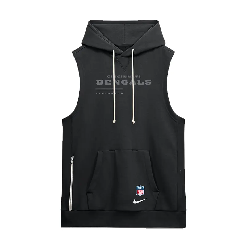 Cincinnati Bengals 2026 Zac Taylor Sideline Sleeveless Hoodie
