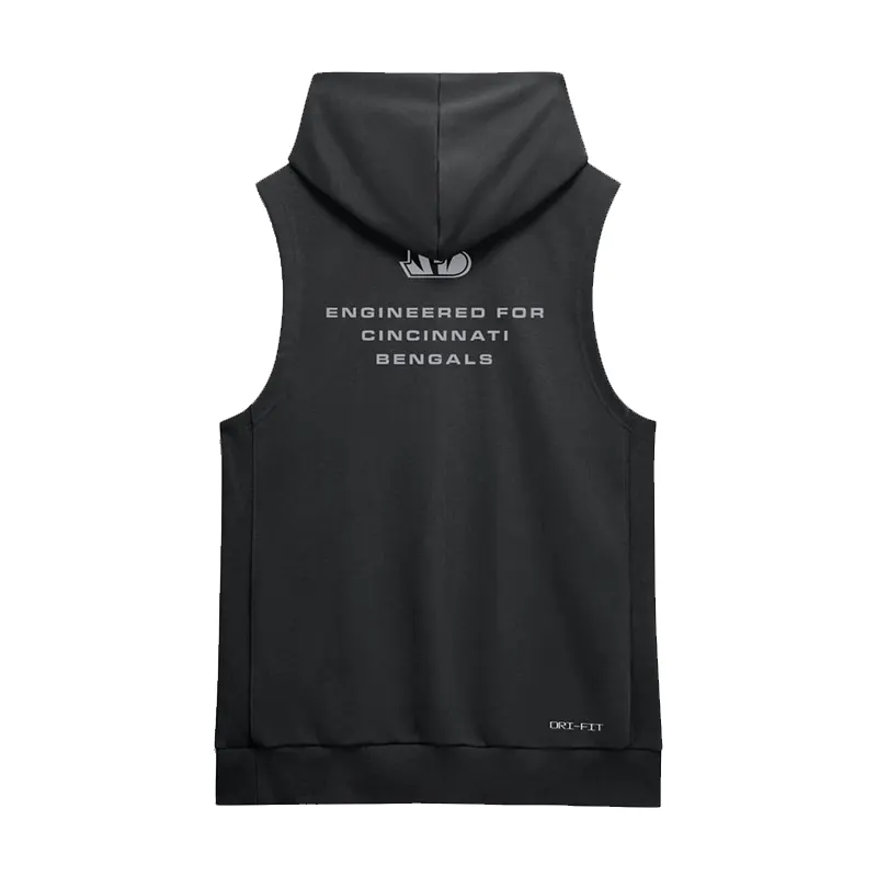 Cincinnati Bengals 2026 Zac Taylor Sideline Sleeveless Hoodie - Image 2