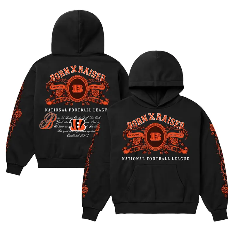 Cincinnati Bengals Born x Raised Crest Hoodie