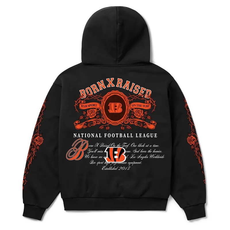 Cincinnati Bengals Born x Raised Crest Hoodie - Image 3