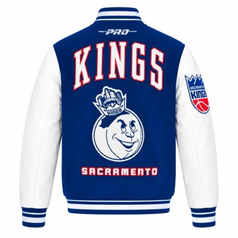 City Edition Chenille Blue Varsity Jacket - Image 2