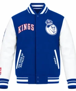 City Edition Chenille Blue Varsity Jacket