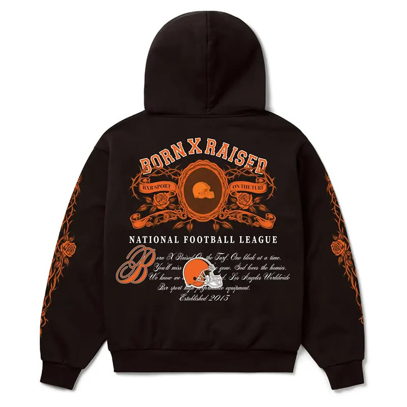 Cleveland Browns Born x Raised Crest Hoodie - Image 3