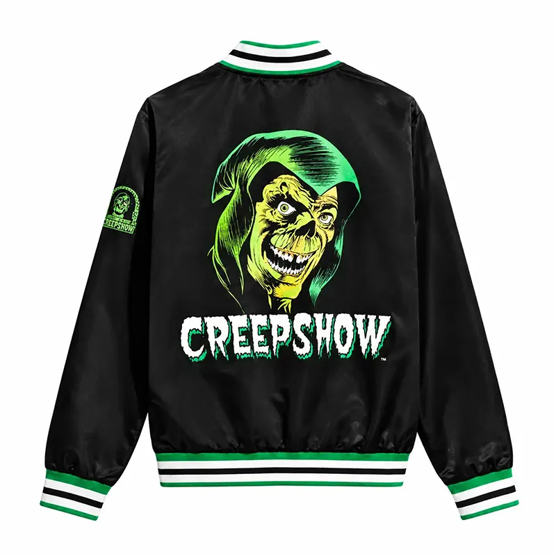 Creepshow Halloween Black Varsity Jacket - Image 2