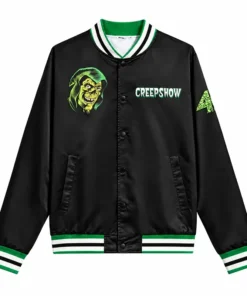Creepshow Halloween Black Varsity Jacket