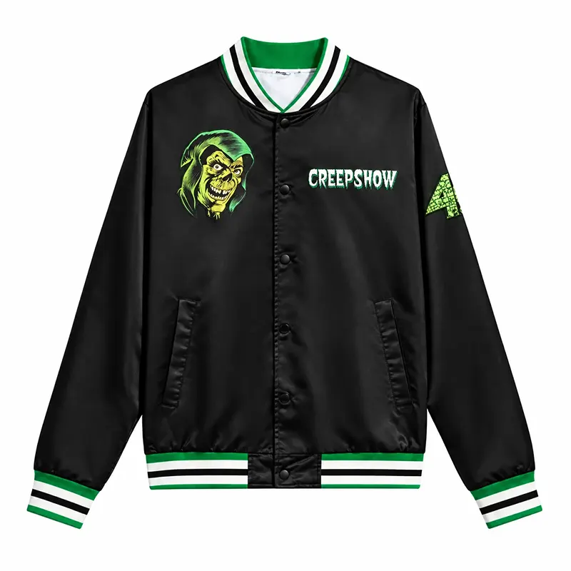 Creepshow Halloween Black Varsity Jacket
