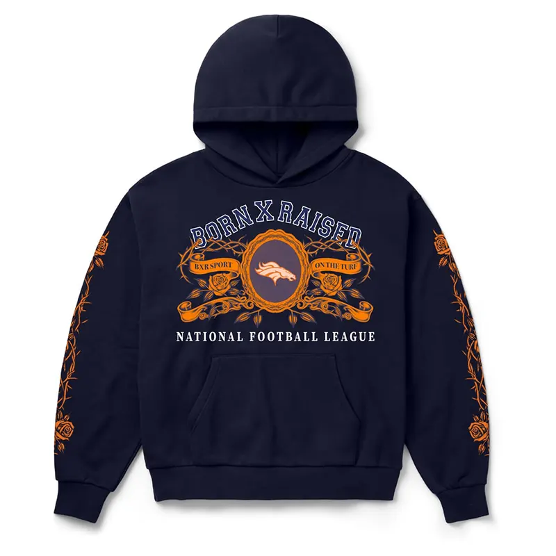 Denver Broncos Born x Raised Crest Hoodie - Image 2