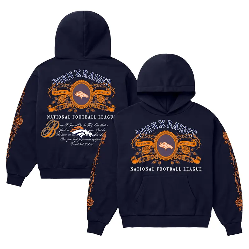 Denver Broncos Born x Raised Crest Hoodie