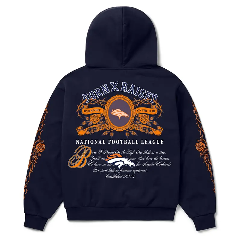 Denver Broncos Born x Raised Crest Hoodie - Image 3