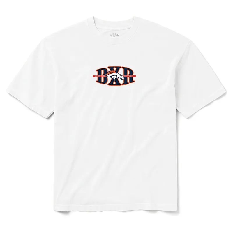 Denver Broncos Born x Raised Unisex Block Letter T-Shirt - Image 2