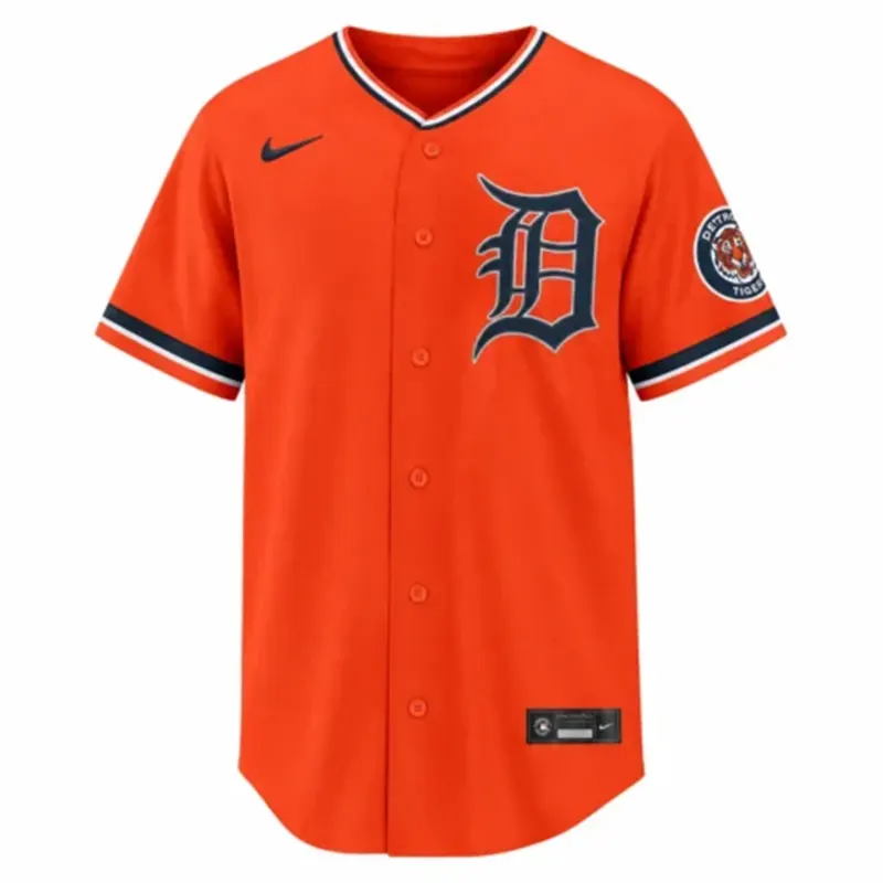 Detroit Tigers Alternate Stadium Orange Jersey