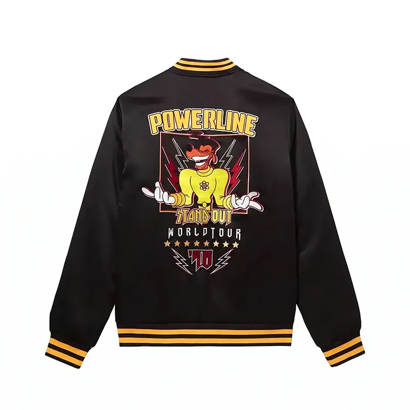 Disney Powerline Black Varsity Jacket - Image 2