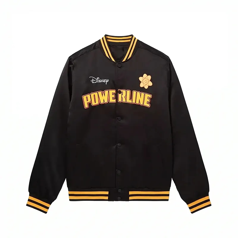 Disney Powerline Black Varsity Jacket