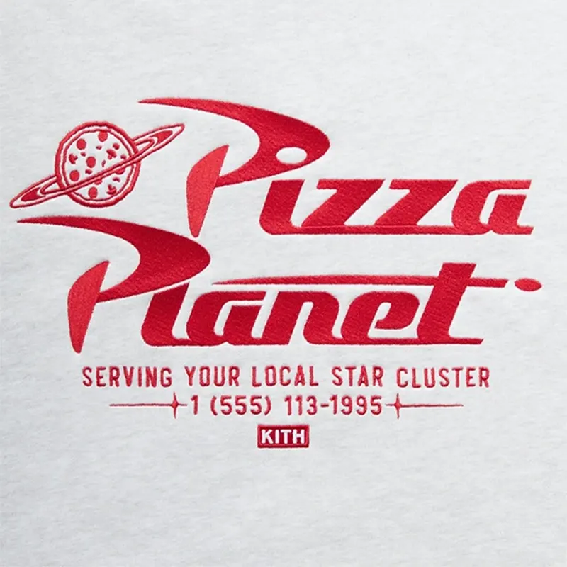 Disney x Kith for Pixar Pizza Planet Nelson Crewneck Sweatshirt - Image 3