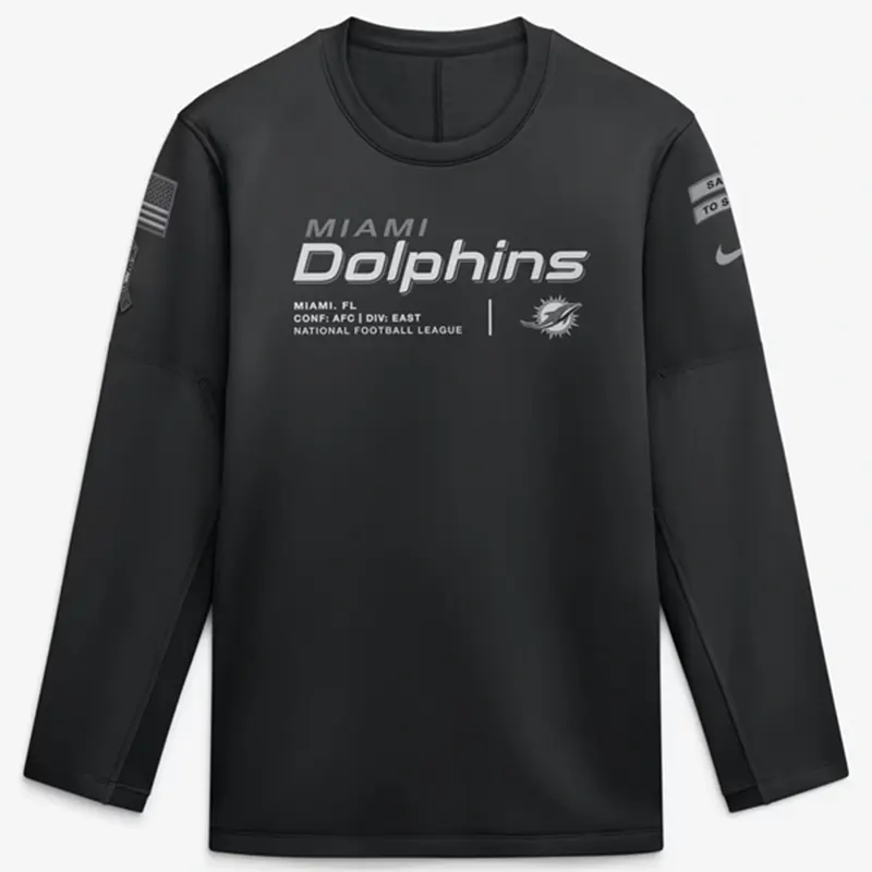 Dolphins 2026 Salute to Service Crewneck Sweatshirt