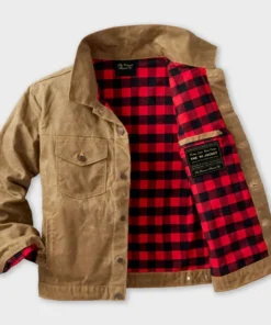 Field Tan ’91 Flannel Lined Waxed Canvas Tan Brown Jacket