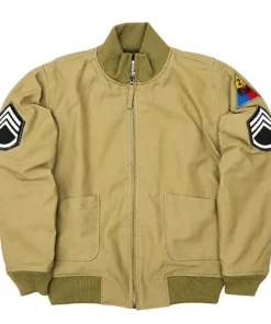 Fury Brad Pitt Military Bomber Jacket