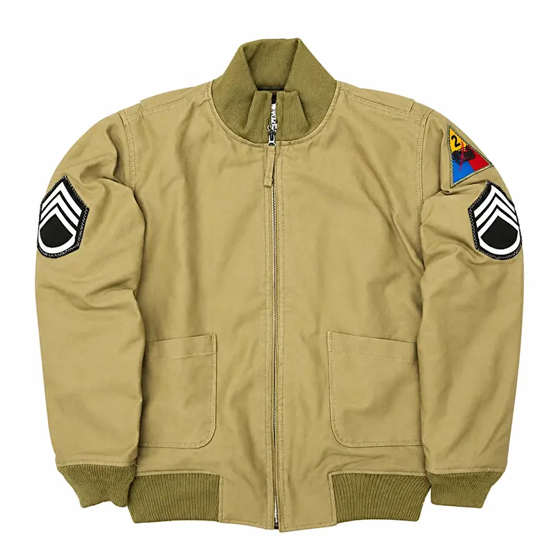 Fury Brad Pitt Military Bomber Jacket