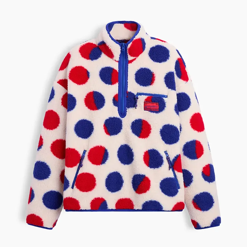 Gap x Lichtenstein Whitney Cathedral #2 Quarter-Zip Sherpa Pullover