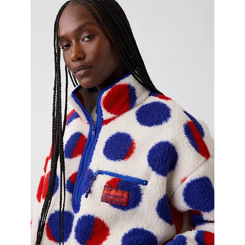 Gap x Lichtenstein Whitney Cathedral #2 Quarter-Zip Sherpa Pullover - Image 5
