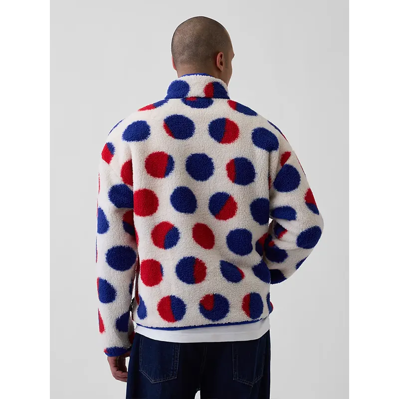 Gap x Lichtenstein Whitney Cathedral #2 Quarter-Zip Sherpa Pullover - Image 8