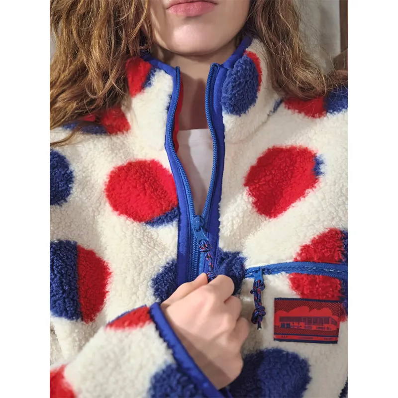 Gap x Lichtenstein Whitney Cathedral #2 Quarter-Zip Sherpa Pullover - Image 4
