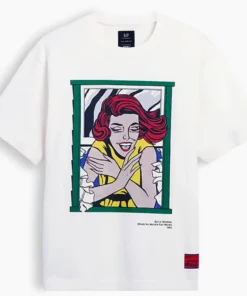 Gap x Lichtenstein Whitney Girl in Window Graphic T-Shirt