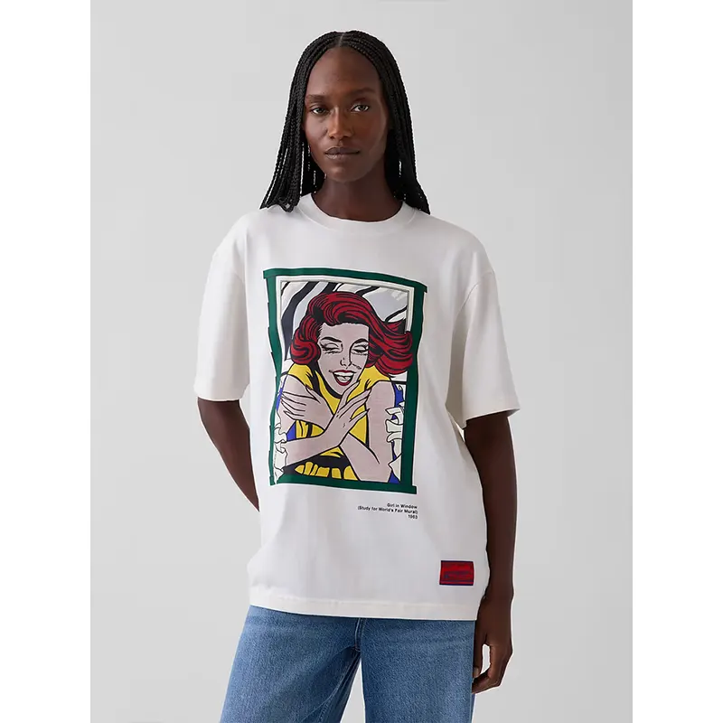 Gap x Lichtenstein Whitney Girl in Window Graphic T-Shirt - Image 6