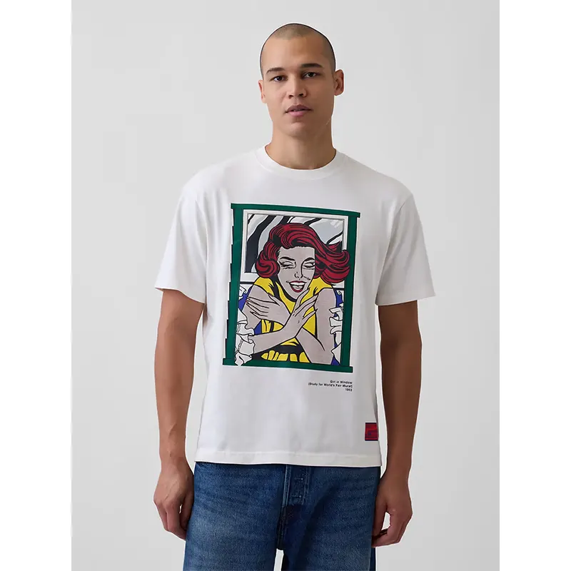 Gap x Lichtenstein Whitney Girl in Window Graphic T-Shirt - Image 2