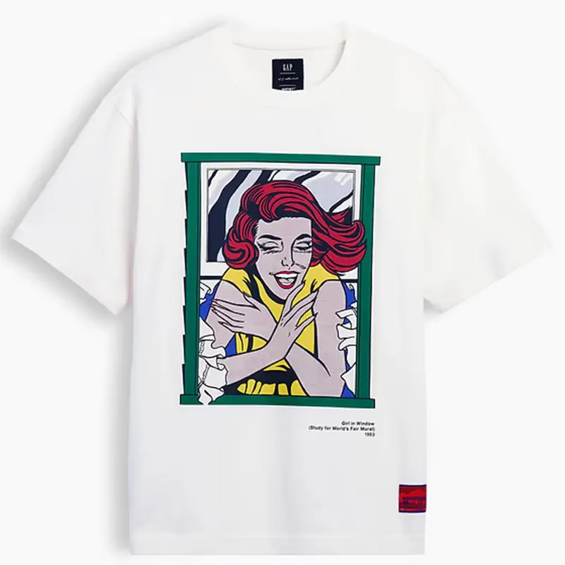 Gap x Lichtenstein Whitney Girl in Window Graphic T-Shirt