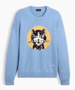 Gap x Lichtenstein Whitney Laughing Cat Sweater