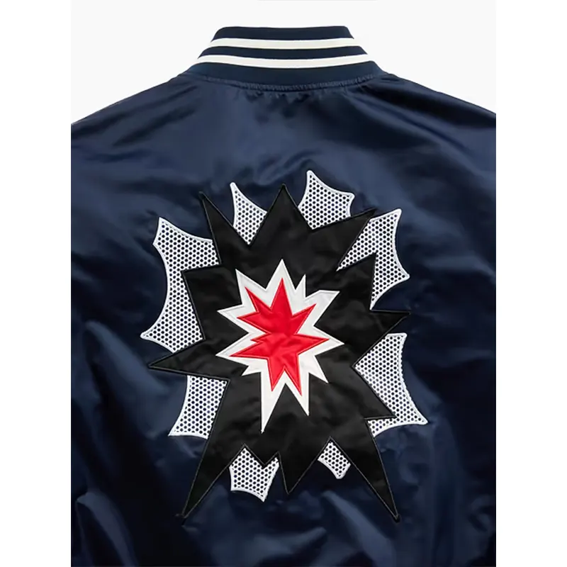 Gap x Lichtenstein Whitney Standing Explosion Varsity Jacket - Image 3
