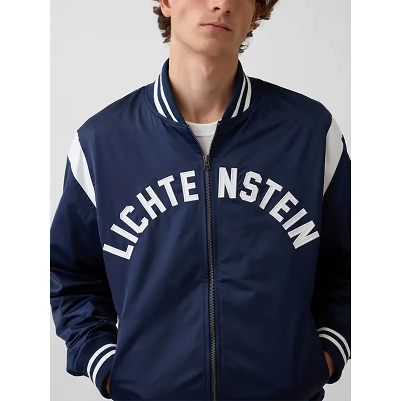 Gap x Lichtenstein Whitney Standing Explosion Varsity Jacket - Image 7