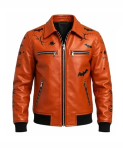 Halloween Haunted Castle Leather Jacket