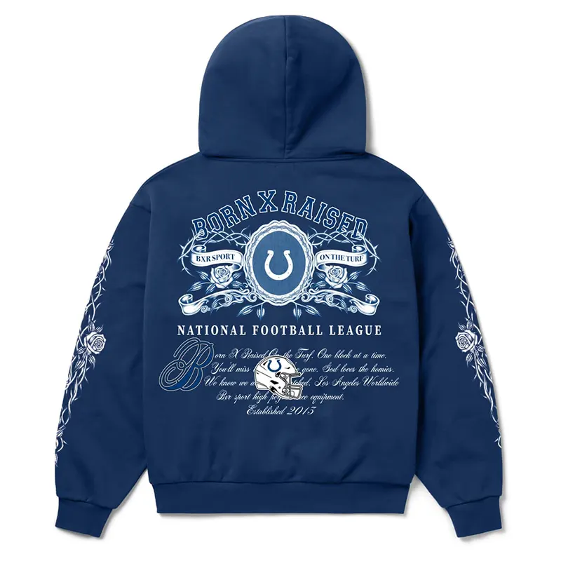Indianapolis Colts Born x Raised Crest Hoodie - Image 3
