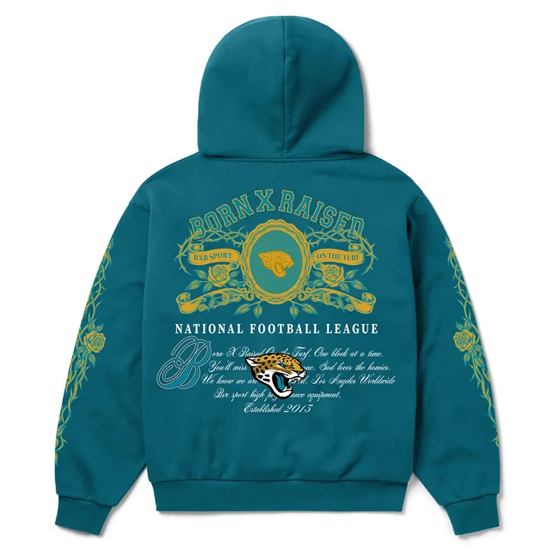 Jacksonville Jaguars Born x Raised Crest Hoodie - Image 3