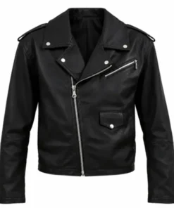 James Crockett Biker Leather Jacket