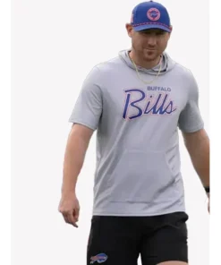 Joe Brady Preseason 2026 Bills Short Sleeve Hooded T-Shirt